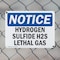 Signmission Hydrogen Sulfide H2S Lethal Gas OSHA Notice Sign, Plastic, 14in W x 10in L, 2PK OS-2PACK-NS-P-1014-L-13581 - alternate 4